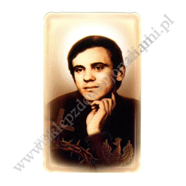 BŁ. KS. JERZY POPIEŁUSZKO - obrazk 6.5 x 11 cm - paczka 100 szt. - 87929