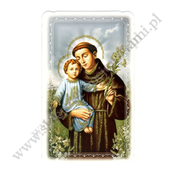 ŚWIĘTY ANTONI - obrazek 6.5 x 11 cm - paczka 100 szt. - 87916