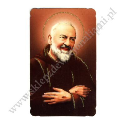 ŚWIĘTY OJCIEC PIO - obrazek 6.5 x 11 cm - paczka 100 szt. - 87927