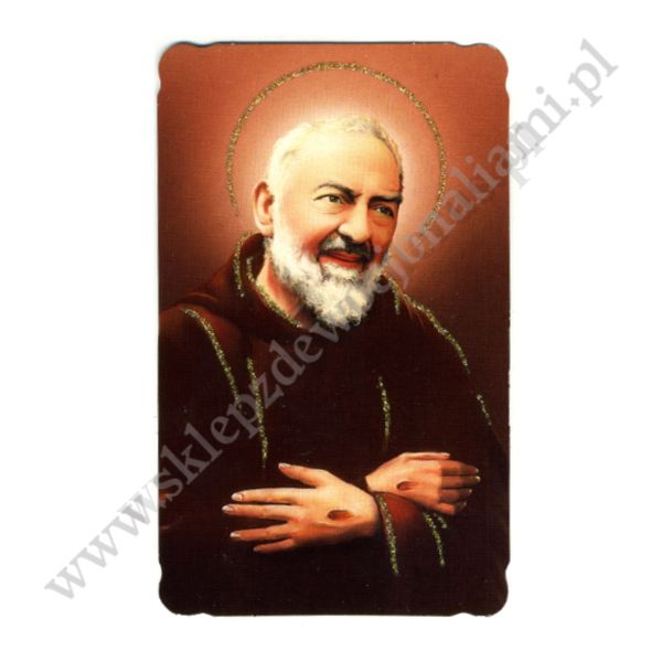 ŚWIĘTY OJCIEC PIO - obrazek 6.5 x 11 cm - paczka 100 szt. - 87927