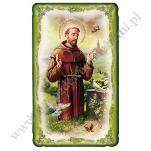 OBRAZKI ŚW.FRANCISZKA Z ASYŻU - paczka 100 szt. - 3205