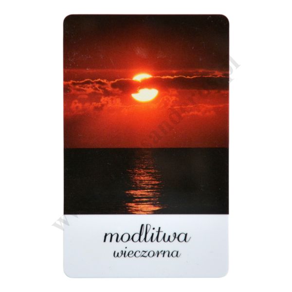 MODLITWA WIECZORNA - biznes karta - 63275