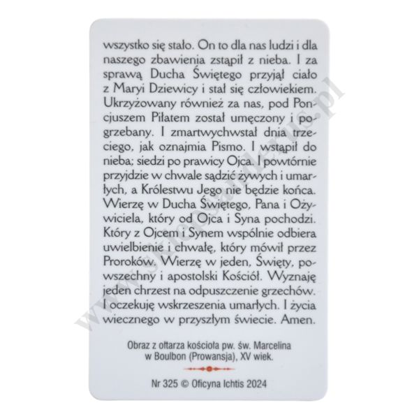 CREDO - WYZNANIE WIARY - biznes karta - 63460