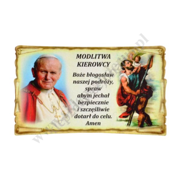 PLAKIETKA Z MODLITWĄ KIEROWCY - 6074