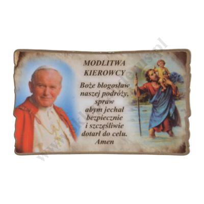 PLAKIETKA Z MODLITWĄ KIEROWCY - 6074