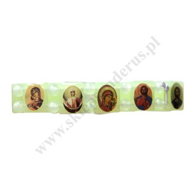 BRANSOLETKA ZE ŚWIĘTYMI - fluorescencyjna - 43283