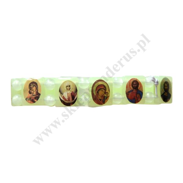 BRANSOLETKA ZE ŚWIĘTYMI - fluorescencyjna - 43283