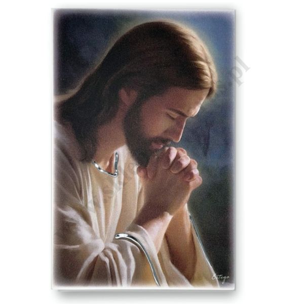 PAN JEZUS MODLĄCY SIĘ - obrazek 17 x 25 cm - ES0503712