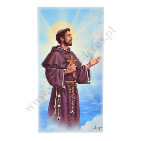 ŚWIĘTY FRANCISZEK - obrazek 9.2 x 17.5 cm - ESF189511
