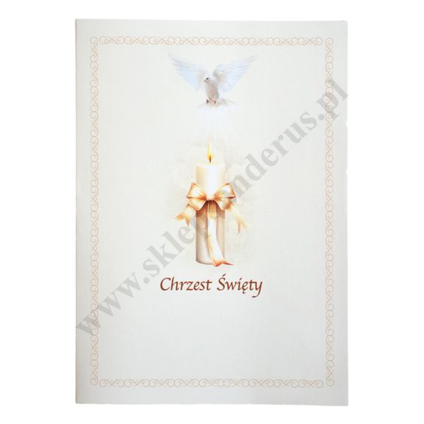 PAMIĄTKA CHRZTU ŚWIĘTEGO - teczka 15.9 x 22.5 cm - 72572
