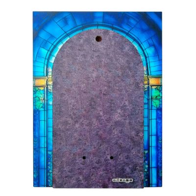 ŚWIĘTA RODZINA - obraz malowany na szkle - format 17 x 23.5 cm - ESV03217