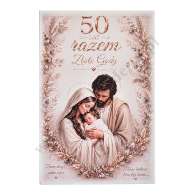 50 LAT RAZEM ZŁOTE GODY - format 18 x 27 cm - 64430