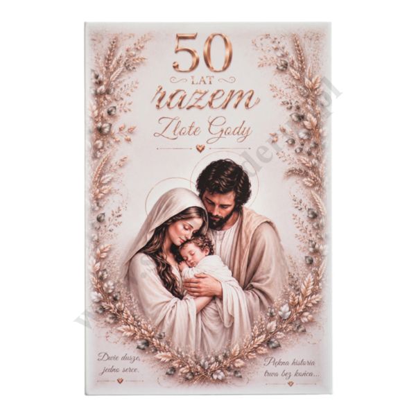 50 LAT RAZEM ZŁOTE GODY - format 18 x 27 cm - 64430