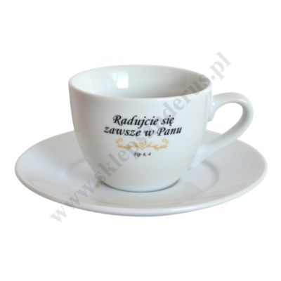 FILIŻANKA - "RADUJ SIĘ ZAWSZE W PANU" - 85647