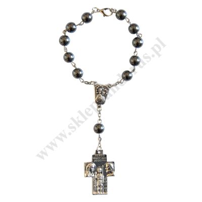DZIESIĄTEK RÓŻAŃCA HEMATYT - 85615
