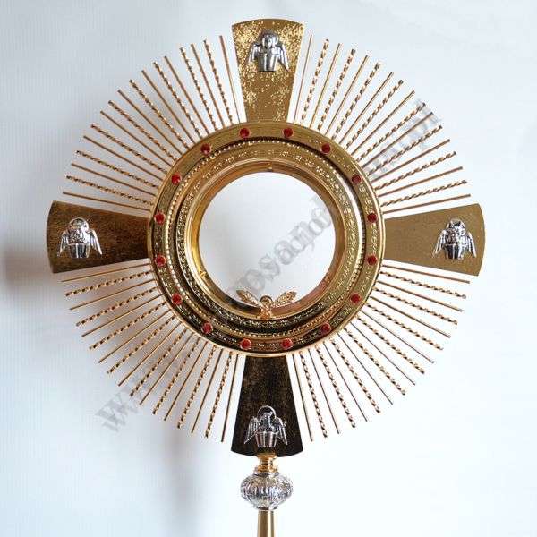 MONSTRANCJA NA DUŻĄ HOSTIĘ - wys.77 cm - 3745