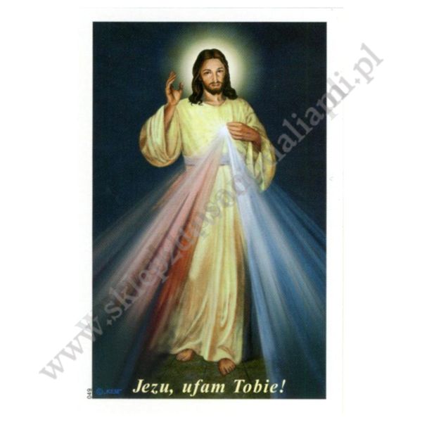 JEZU UFAM TOBIE - obrazek 6.5 x 10 cm - paczka 100 szt. - 11177