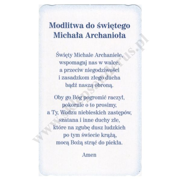 MICHAŁ ARCHANIOŁ - obrazek 6.4 x 10.6 cm - paczka 100 szt. - 74503