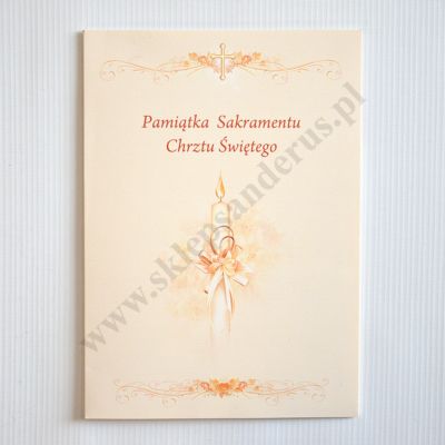 PAMIĄTKA CHRZTU ŚWIĘTEGO - teczka 16 x 22.3 cm - 88136