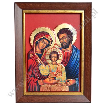 ŚWIĘTA RODZINA - ceramika w ramie 21.4 x 28.2 cm - 82653