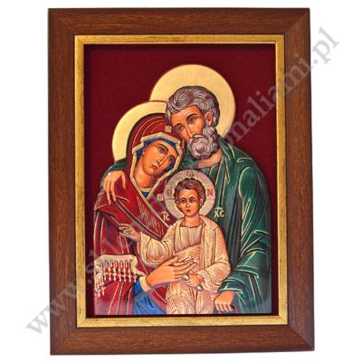 ŚWIĘTA RODZINA - ceramika żywiczna w ramie 21.4 x 28.2 cm - 64217
