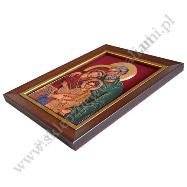 ŚWIĘTA RODZINA - ceramika żywiczna w ramie 21.4 x 28.2 cm - 64217