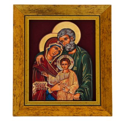 MATKA BOŻA CZĘSTOCHOWSKA - ceramika żywiczna w ramie 17.2 x 21 cm - 74780