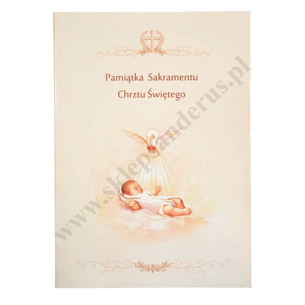 PAMIĄTKA CHRZTU ŚWIĘTEGO - teczka 15.9 x 22.3 cm - 67506