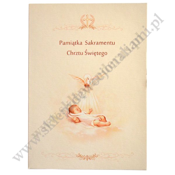 PAMIĄTKA CHRZTU ŚWIĘTEGO - teczka 16 x 22.3 cm - 83568