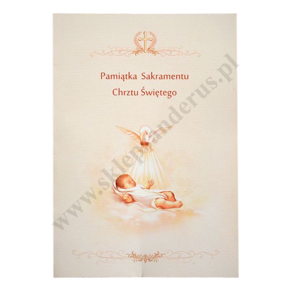 PAMIĄTKA CHRZTU ŚWIĘTEGO - teczka 15.9 x 22.3 cm - 88141