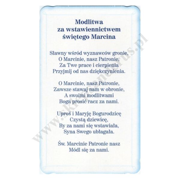 ŚWIĘTY MARCIN - obrazek 6.4 x 10.6 cm - paczka 100 szt. - 74392