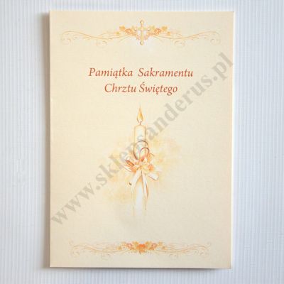 PAMIĄTKA CHRZTU ŚWIĘTEGO - teczka 16 x 22.3 cm - 88137