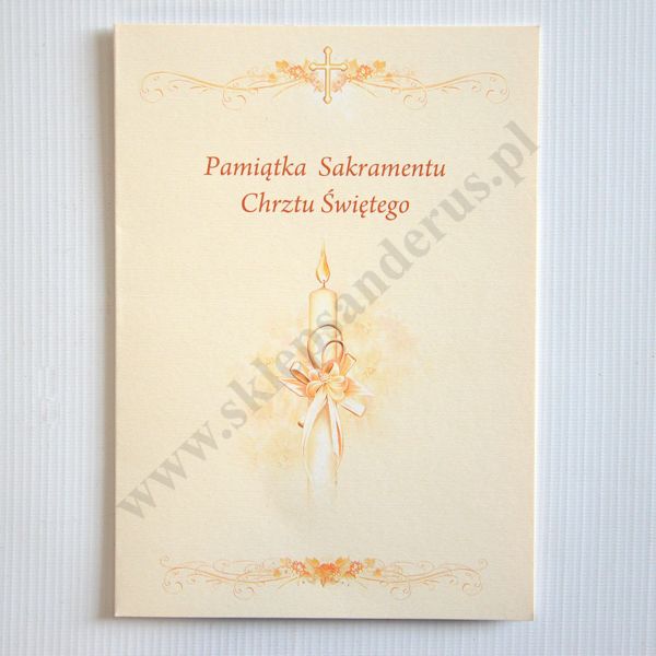 PAMIĄTKA CHRZTU ŚWIĘTEGO - teczka 16 x 22.3 cm - 88137