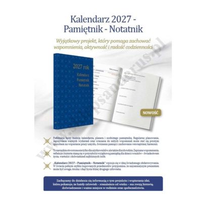KALENDARZ, PAMIĘTNIK, NOTATNIK - NA ROK 2027 - 46921