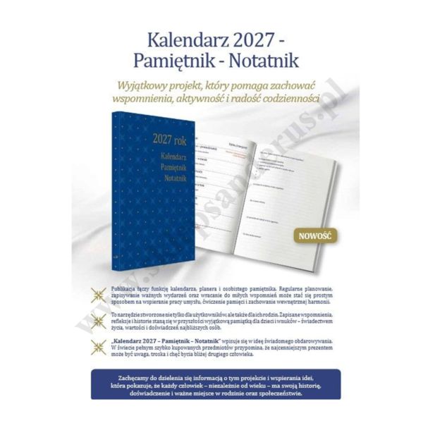 KALENDARZ, PAMIĘTNIK, NOTATNIK - NA ROK 2027 - 46921