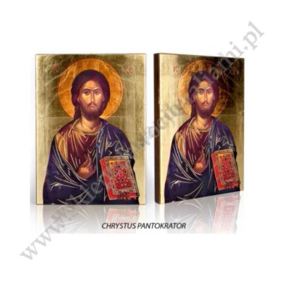 CHRYSTUS PANTOKRATOR - IKONA - 10.5 cm x 14 cm