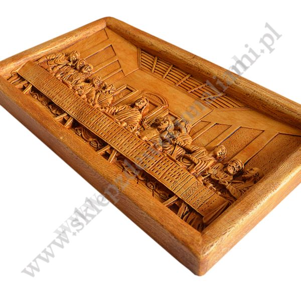 OSTATNIA WIECZERZA - płaskorzeźba 39.7 x 22.6 cm - 5972