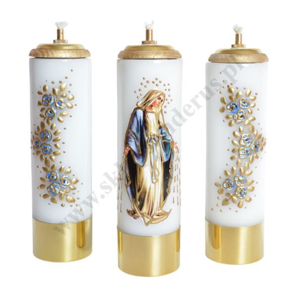 ŚWIECE MARYJNE - wys. 20 cm - komplet - 73954