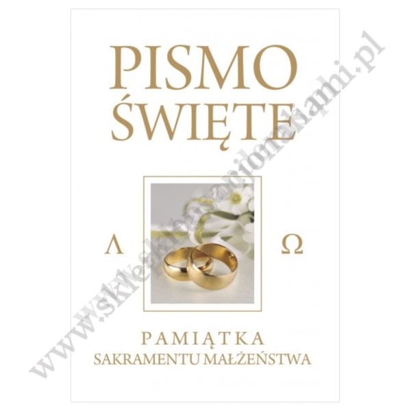PISMO ŚWIĘTE - PAMIĄTKA SAKRAMENTU MAŁŻEŃSTWA