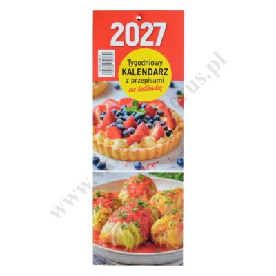TYGODNIOWY KALENDARZ Z PRZEPISAMI NA LODÓWKĘ 2027 - 67515