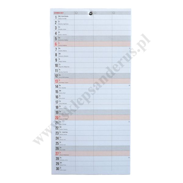 KALENDARZ PLANER RODZINNY 2027 - 80649