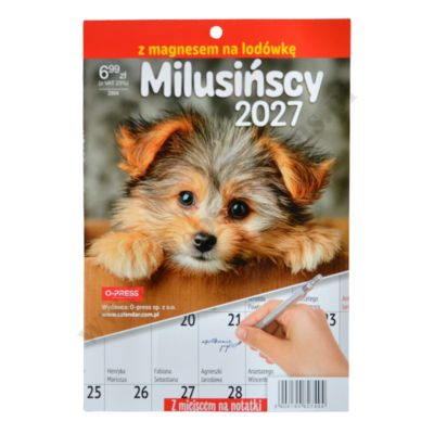 KALENDARZ MILUSIŃSCY NA LODÓWKĘ 2027 - 67514