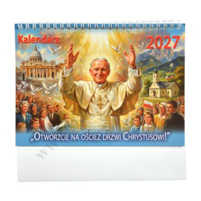 KALENDARZ KATOLICKI BIUROWY - ŚW. JAN PAWEŁ II - 2027 - 9317