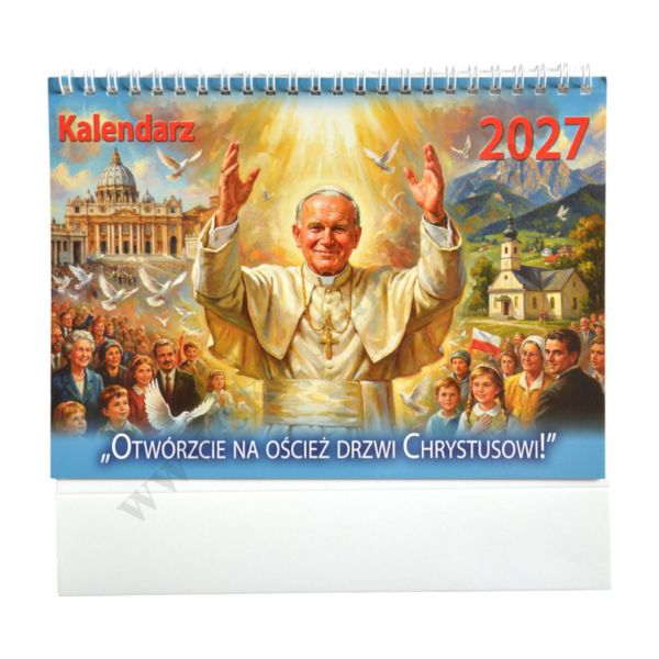 KALENDARZ KATOLICKI BIUROWY - ŚW. JAN PAWEŁ II - 2027 - 9317