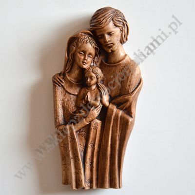 ŚWIĘTA RODZINA - płaskorzeźba - wys.11.2 cm - 6017