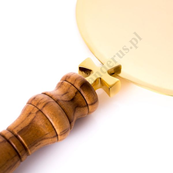 PATENA Z RĄCZKĄ DREWNIANĄ - 88985