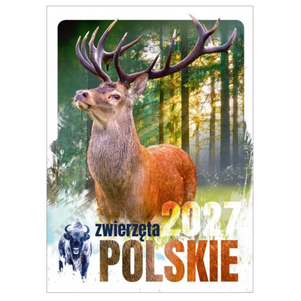 ZWIERZĘTA POLSKIE - KALENDARZ 2027 - format 240 x 335 mm - 4617