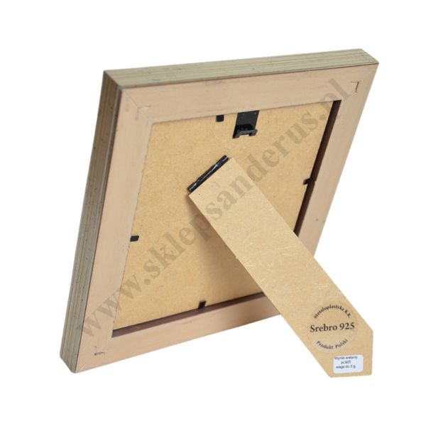 ANIOŁ STRÓŻ - OBRAZEK SREBRNY W RAMCE - 85487
