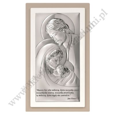 ŚWIĘTA RODZINA - OBRAZEK SREBRNY - 6380SW/2XTP