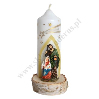 ŚWIECA NA BOŻE NARODZENIE - wys. 17 cm - 78765
